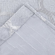 Load image into Gallery viewer, Dainty Home Carly Contemporary Luxurious Satin Embroidered Damask Design Room Darkening Grommet Panel Pair