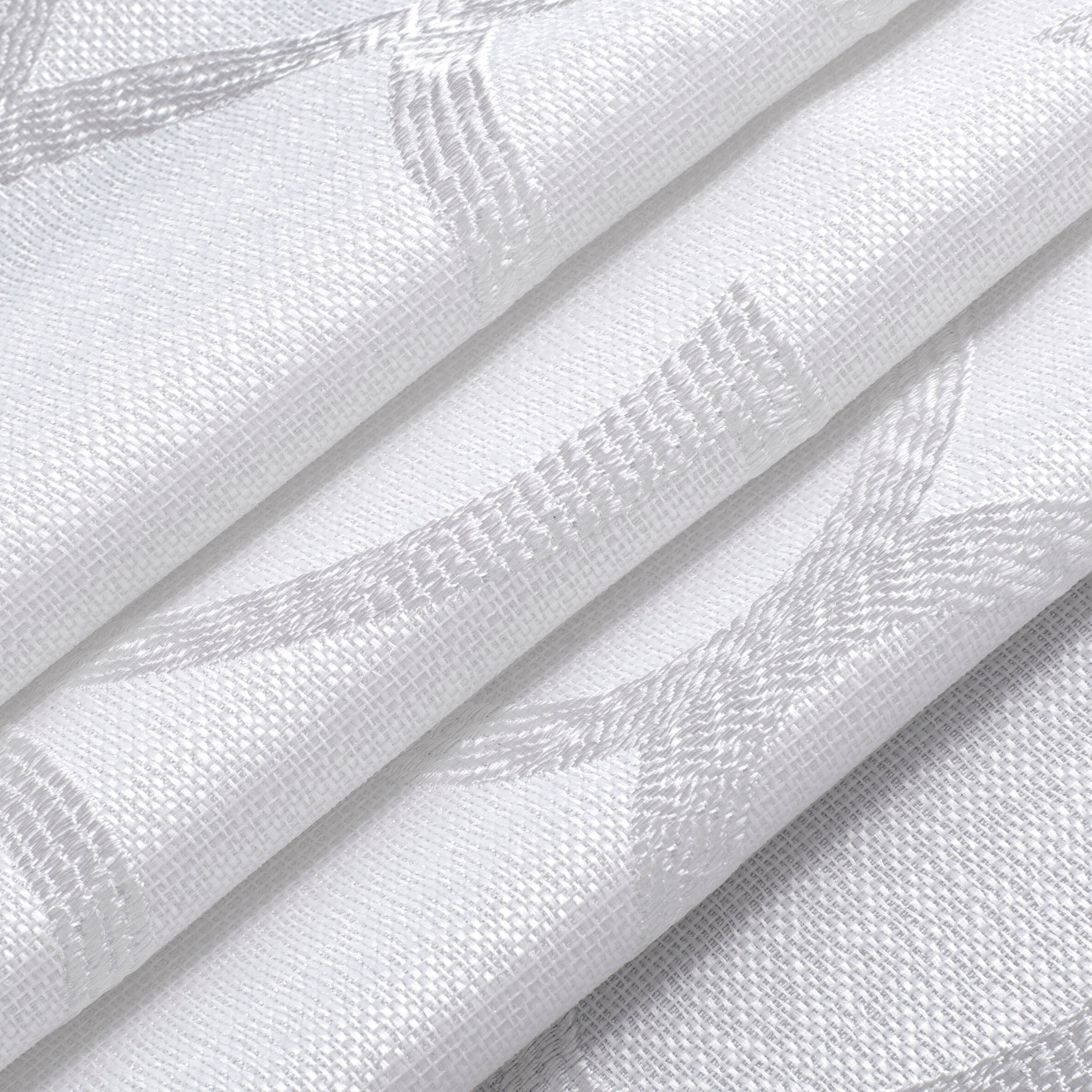 Dainty Home Carly Contemporary Luxurious Satin Embroidered Damask Design Room Darkening Grommet Panel Pair