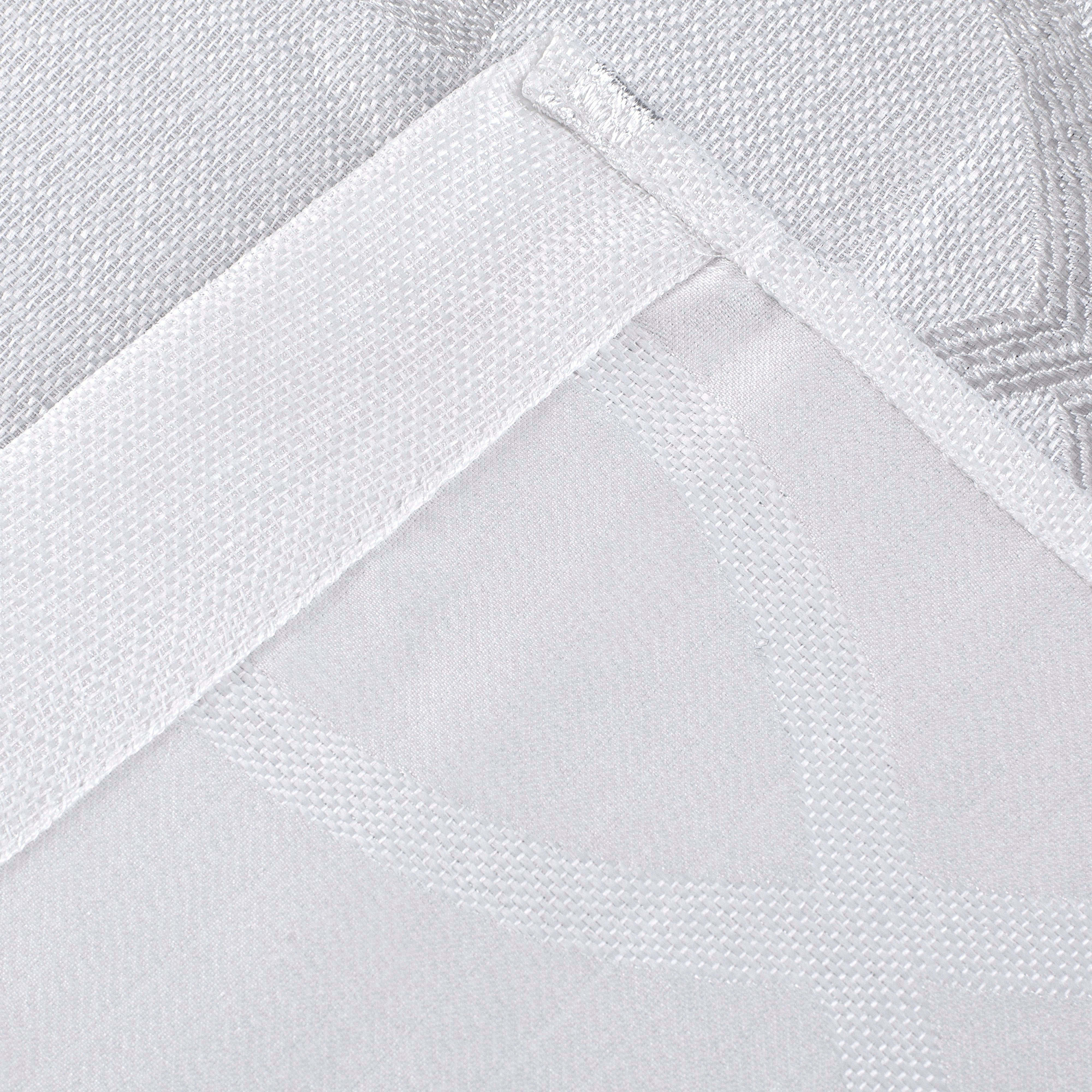 Dainty Home Carly Contemporary Luxurious Satin Embroidered Damask Design Room Darkening Grommet Panel Pair