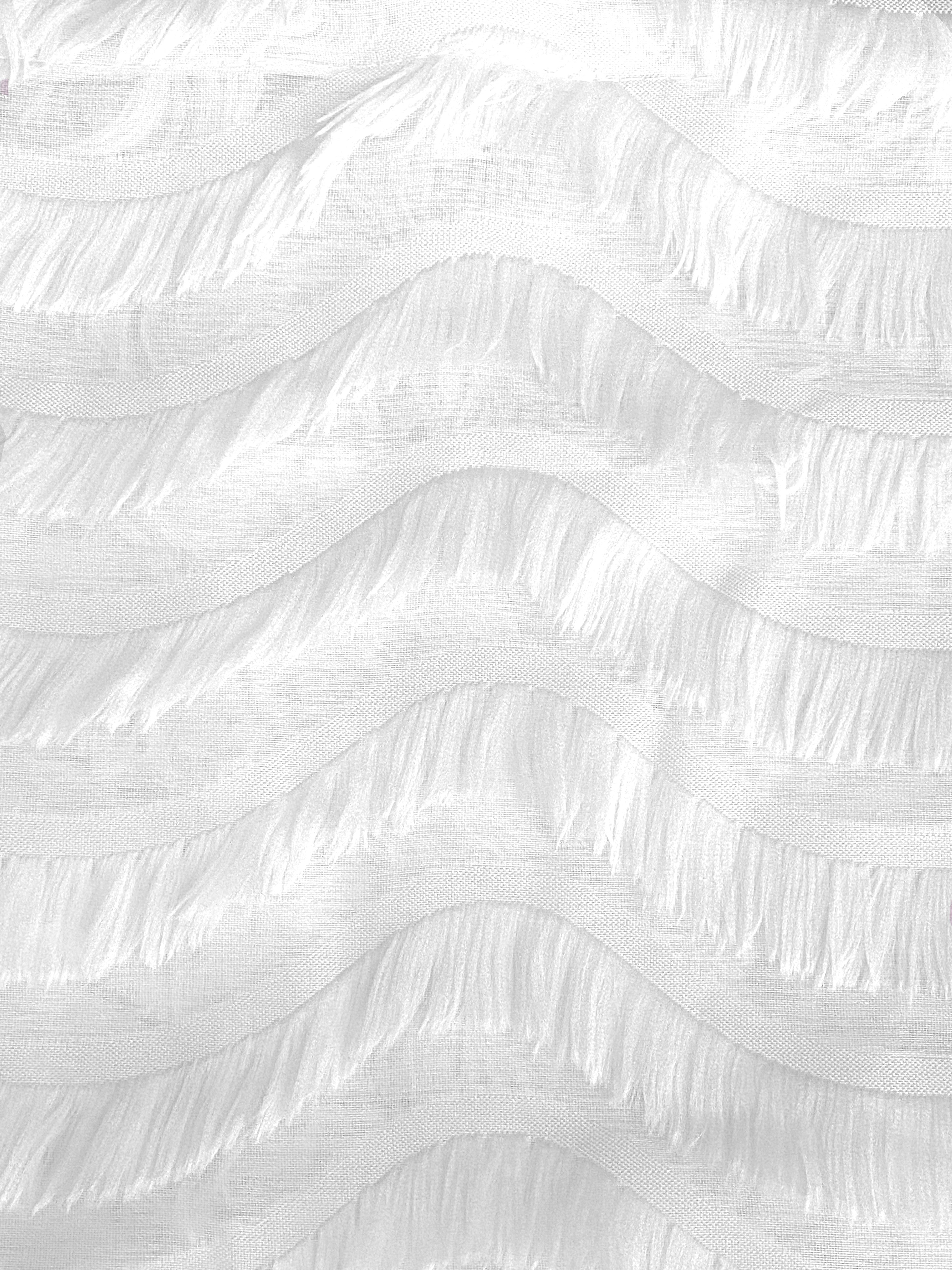 Dainty Home Claire Modern 3D Stripe Waves Textured Designed Light Filtering Grommet Panel Pair