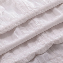 Load image into Gallery viewer, Dainty Home Crinkle Plaid Textured Embossed Weaved Plaid Designed Shower Curtain