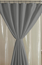 Load image into Gallery viewer, Dainty Home 14-Piece Bath Set with 1 Waffle 70 in. x 72 in. Shower Curtain, 1 Peva Liner and 12 Stainless Steel Rollerball Hooks