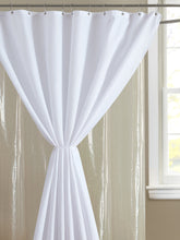 Load image into Gallery viewer, Dainty Home 14-Piece Bath Set with 1 Waffle 70 in. x 72 in. Shower Curtain, 1 Peva Liner and 12 Stainless Steel Rollerball Hooks