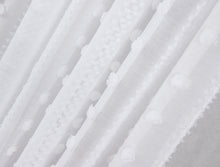 Load image into Gallery viewer, Dainty Home Cloud Modern 3D Linen-Look Fabric Shower Curtain With 3D Cotton Like Puffs