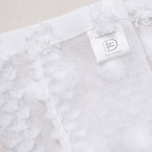 Load image into Gallery viewer, Dainty Home Cloud Linen Look Light Filtering Grommet Panel Pair With 3D Cotton Like Cloud Puffs