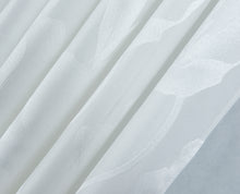 Load image into Gallery viewer, Dainty Home Lily 3D Floral Textured Weaved Lurex Floral Designed Fabric Shower Curtain