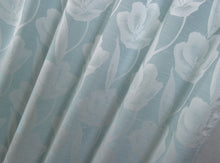 Load image into Gallery viewer, Dainty Home Lily 3D Floral Textured Weaved Lurex Floral Designed Fabric Shower Curtain