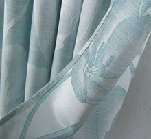 Load image into Gallery viewer, Dainty Home Lily 3D Floral Textured Weaved Lurex Floral Designed Fabric Shower Curtain