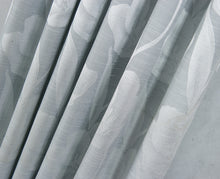 Load image into Gallery viewer, Dainty Home Lily 3D Floral Textured Weaved Lurex Floral Designed Fabric Shower Curtain