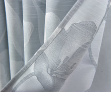 Load image into Gallery viewer, Dainty Home Lily 3D Floral Textured Weaved Lurex Floral Designed Fabric Shower Curtain