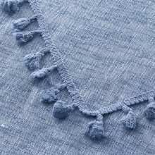 Load image into Gallery viewer, Dainty Home Natural Tassels 3D Linen Look Textured Tassels Designed Shower Curtain