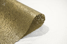 Load image into Gallery viewer, Dainty Home Royale Woven Metallic Lace Crossweave With A Sunburst Metallic Lace Pattern Reversible 12" x 18" Rectangular Placemats