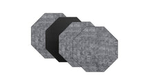 Load image into Gallery viewer, Dainty Home Amalfi Faux Leather Reversible 2 Pattern 15" x 15" Octagon Placemat Set