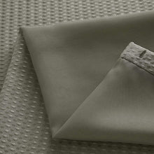 Load image into Gallery viewer, Dainty Home Complete 2 in 1 Waffle Weave Hotel Spa Style Fabric Shower Curtain Snap On/Off Waterproof Detachable Liner Set