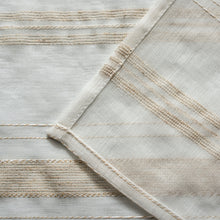 Load image into Gallery viewer, Dainty Home Horizons Linen Look Striped Window Panel Pair