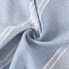 Load image into Gallery viewer, Dainty Home Madison Striped Textured Embossed Weaved Striped Cotton Feel Designed Fabric Shower Curtain