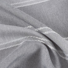 Load image into Gallery viewer, Dainty Home Madison Striped Textured Embossed Weaved Striped Cotton Feel Designed Fabric Shower Curtain