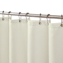 Load image into Gallery viewer, Dainty Home 14-Piece Bath Set with 1 Waffle 70 in. x 72 in. Shower Curtain, 1 Peva Liner and 12 Stainless Steel Rollerball Hooks