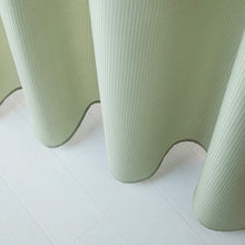 Load image into Gallery viewer, Dainty Home Complete 2 in 1 Waffle Weave Hotel Spa Style Fabric Shower Curtain Snap On/Off Waterproof Detachable Liner Set