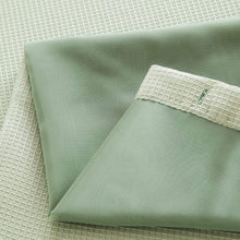 Load image into Gallery viewer, Dainty Home Complete 2 in 1 Waffle Weave Hotel Spa Style Fabric Shower Curtain Snap On/Off Waterproof Detachable Liner Set