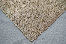 Load image into Gallery viewer, Dainty Home Lacey Woven Metallic Lace Crossweave With Metallic Lace Pattern Reversible 12&quot; x 18&quot; Rectangular Placemats
