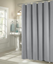 Load image into Gallery viewer, Dainty Home Latona Heavy Matelasse Fabric Shower Curtain with Cotton Feel and Chevron Pattern