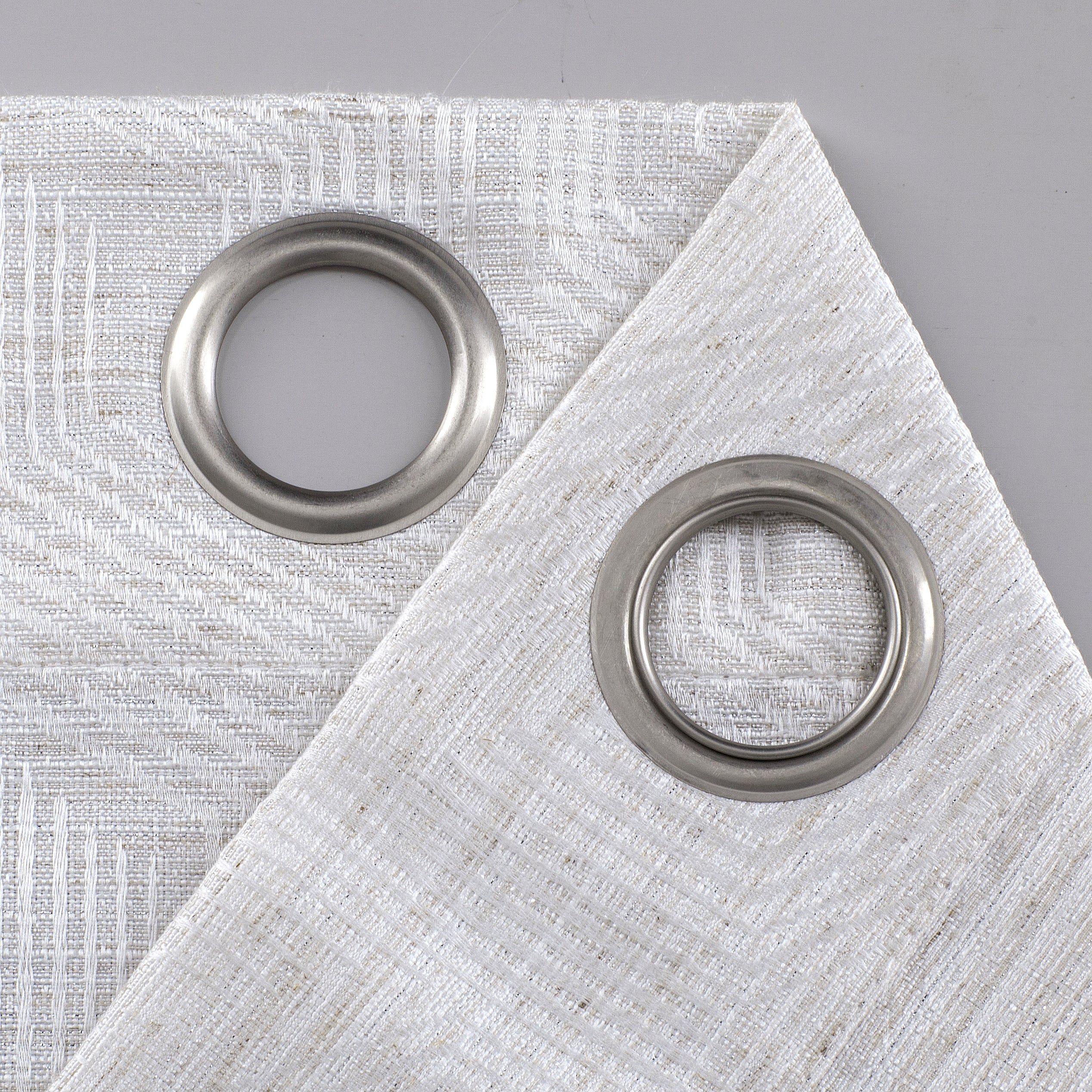 Dainty Home Lexington 3D Threaded Lurex Weaved Jacquard Design Room Darkening Grommet Panel Pair