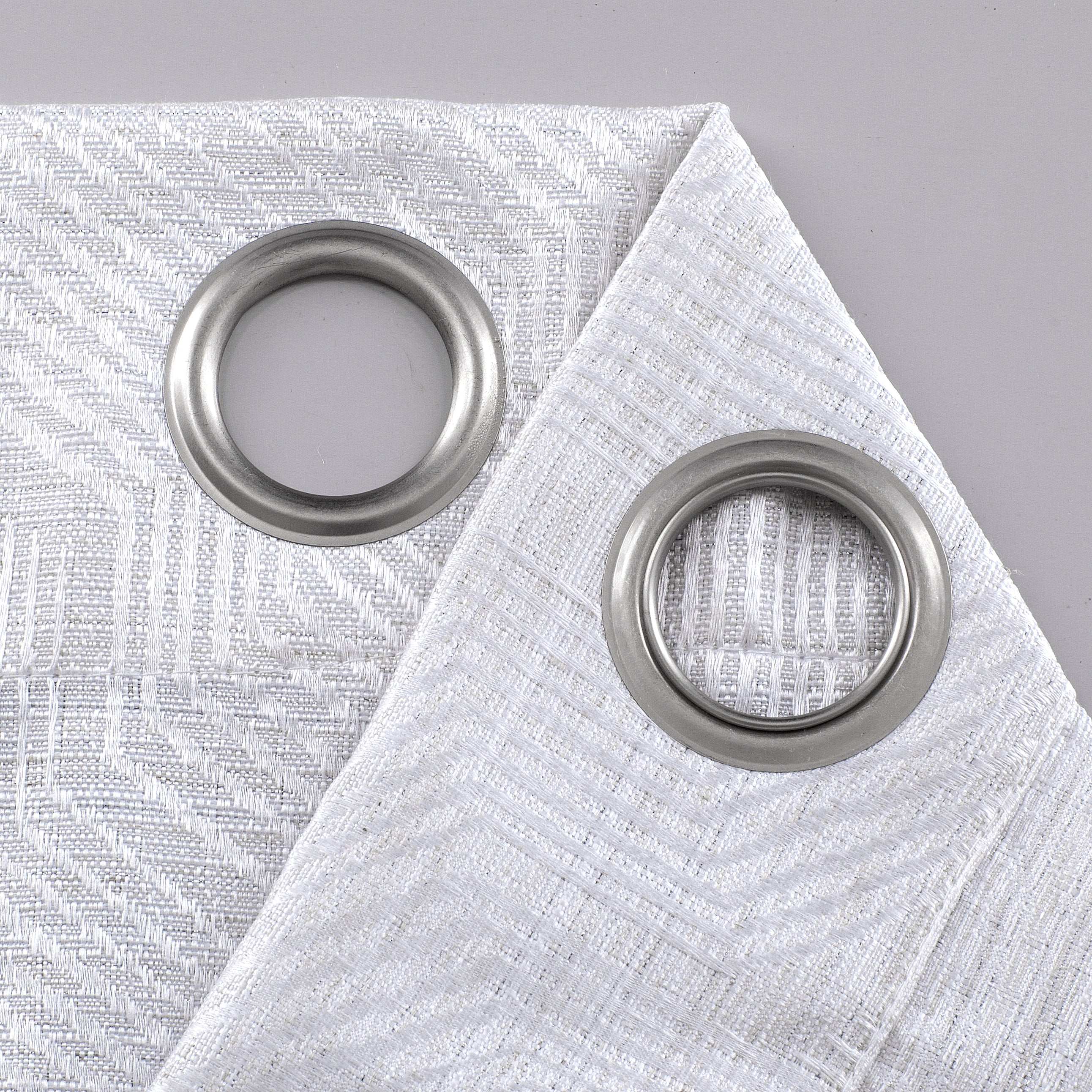 Dainty Home Lexington 3D Threaded Lurex Weaved Jacquard Design Room Darkening Grommet Panel Pair