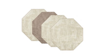 Load image into Gallery viewer, Dainty Home Amalfi Faux Leather Reversible 2 Pattern 15" x 15" Octagon Placemat Set