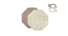 Load image into Gallery viewer, Dainty Home Amalfi Faux Leather Reversible 2 Pattern 15" x 15" Octagon Placemat Set