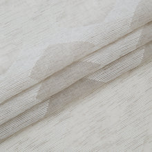 Load image into Gallery viewer, Dainty Home Diamonds Boho Embossed Diamond Design Linen Look Light Filtering Grommet Panel Pair