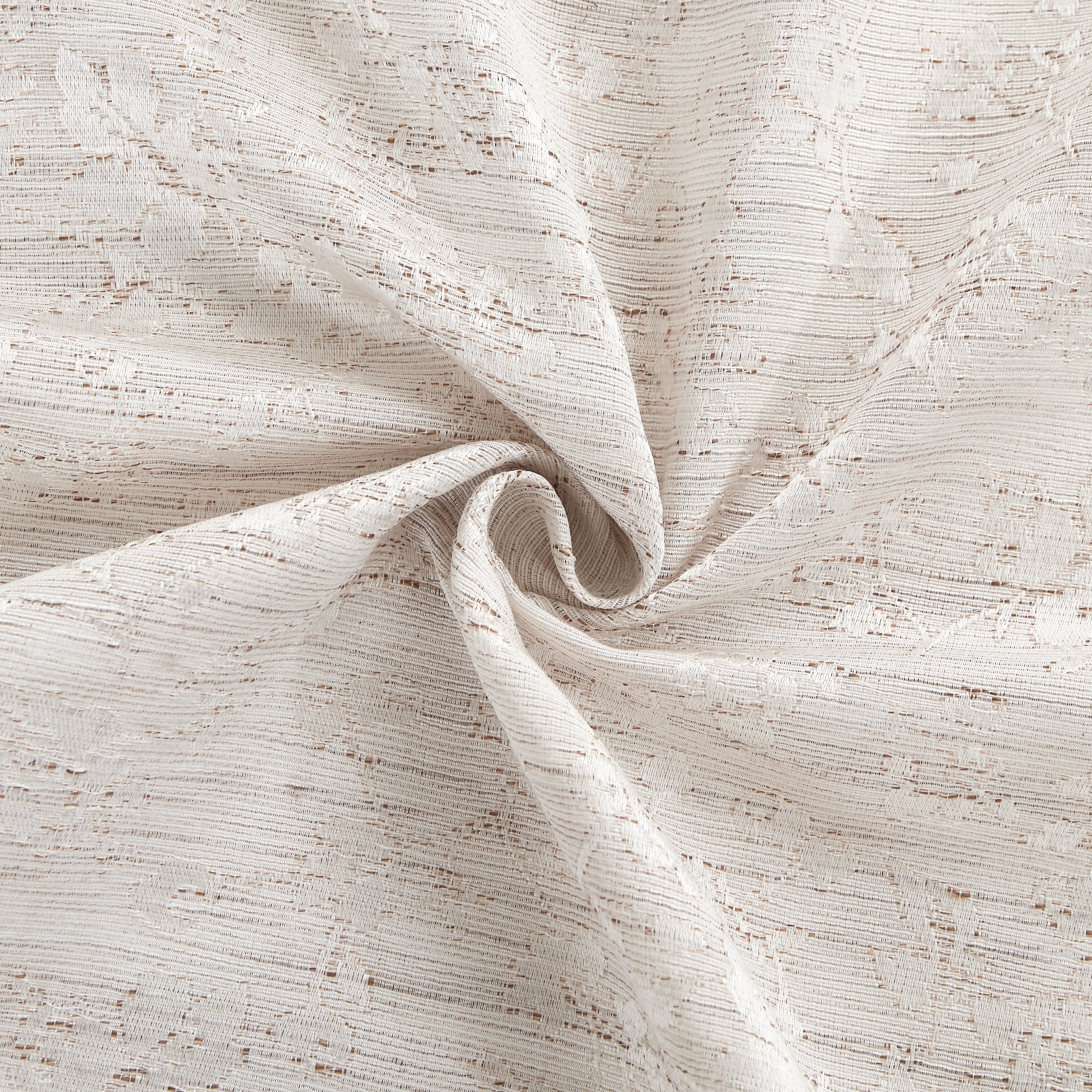 Dainty Home Priscilla Boho 3D Microstripes Textured Floral Embroidery Room Darkening Grommet Panel Pair