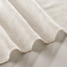 Load image into Gallery viewer, Dainty Home Natural Tassels 3D Linen Look Textured Tassels Designed Shower Curtain