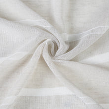 Load image into Gallery viewer, Dainty Home Lurex Stripe 3D Lurex Embedded Textured Striped Linen Look Shower Curtain With Lurex Stripes