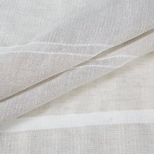 Load image into Gallery viewer, Dainty Home Lurex Stripe 3D Lurex Embedded Textured Striped Linen Look Shower Curtain With Lurex Stripes