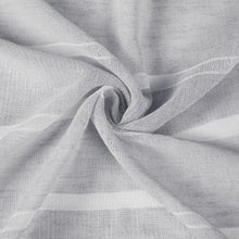 Load image into Gallery viewer, Dainty Home Lurex Stripe 3D Lurex Embedded Textured Striped Linen Look Shower Curtain With Lurex Stripes