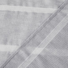 Load image into Gallery viewer, Dainty Home Lurex Stripe 3D Lurex Embedded Textured Striped Linen Look Shower Curtain With Lurex Stripes