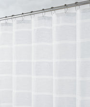 Load image into Gallery viewer, Dainty Home Lurex Stripe 3D Lurex Embedded Textured Striped Linen Look Shower Curtain With Lurex Stripes