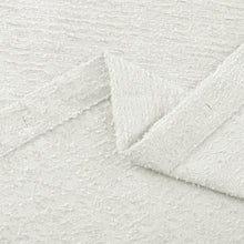 Load image into Gallery viewer, Dainty Home Paris 3D Embossed Textured Chenille Solid Designed Fabric Shower Curtain