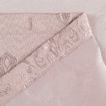 Load image into Gallery viewer, Dainty Home Majestic Satin Embroidered Damask Textured Weaved Cotton Feel Designed Fabric Shower Curtain