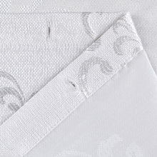 Load image into Gallery viewer, Dainty Home Majestic Satin Embroidered Damask Textured Weaved Cotton Feel Designed Fabric Shower Curtain