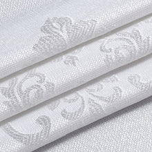 Load image into Gallery viewer, Dainty Home Majestic Satin Embroidered Damask Textured Weaved Cotton Feel Designed Fabric Shower Curtain