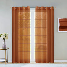 Load image into Gallery viewer, Dainty Home Malibu Solid Airy & Breathable Semi-Sheer Light Filtering Extra Wide Grommet Panel Pair