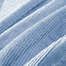 Load image into Gallery viewer, Dainty Home Megan 3D Linen Textured Linen Look Chenille Striped Designed Fabric Shower Curtain