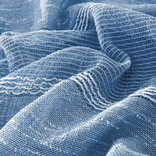 Load image into Gallery viewer, Dainty Home Megan 3D Linen Textured Linen Look Chenille Striped Designed Fabric Shower Curtain