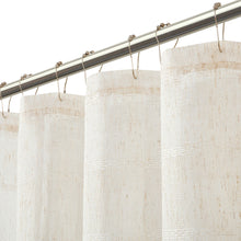 Load image into Gallery viewer, Dainty Home Megan 3D Linen Textured Linen Look Chenille Striped Designed Fabric Shower Curtain