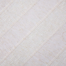 Load image into Gallery viewer, Dainty Home Megan 3D Linen Textured Linen Look Chenille Striped Designed Fabric Shower Curtain