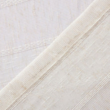 Load image into Gallery viewer, Dainty Home Megan 3D Linen Textured Linen Look Chenille Striped Designed Fabric Shower Curtain