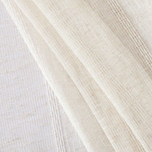 Load image into Gallery viewer, Dainty Home Megan 3D Linen Textured Linen Look Chenille Striped Designed Fabric Shower Curtain