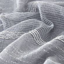 Load image into Gallery viewer, Dainty Home Megan 3D Linen Textured Linen Look Chenille Striped Designed Fabric Shower Curtain